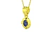 Panchdhatu Thailand Blue Sapphire Pendant Fine Quality (P11)