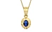 Ashtadhatu Thailand Blue Sapphire Pendant Rare Quality (P11)
