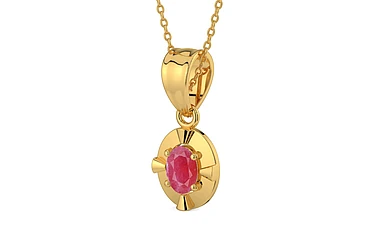 Gold Ruby Pendant Fine Quality (P11)