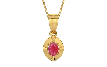 Gold Ruby Pendant Fine Quality (P11)