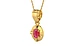 Gold Ruby Pendant Fine Quality (P11)