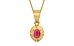 Gold Ruby Pendant Fine Quality (P11)