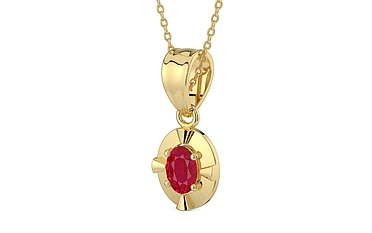 Ashtadhatu Ruby Pendant Limited Quality (P11)