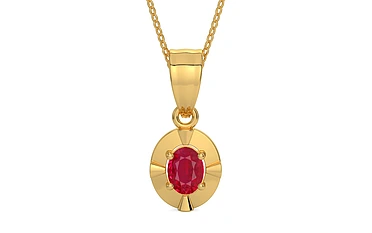 Gold Ruby Pendant Limited Quality (P11)