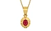 Gold Ruby Pendant Limited Quality (P11)