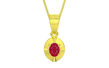 Panchdhatu Ruby Pendant Limited Quality (P11)
