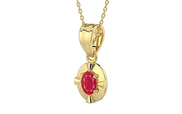 Ashtadhatu Ruby Pendant Prime Quality (P11)