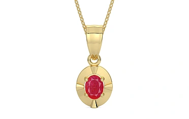 Ashtadhatu Ruby Pendant Prime Quality (P11)
