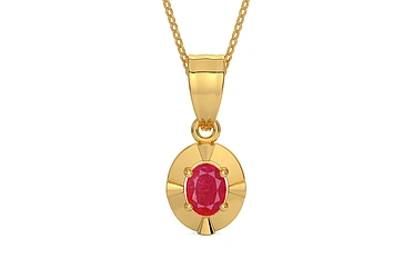 Gold Ruby Pendant Prime Quality (P11)