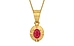 Gold Ruby Pendant Prime Quality (P11)