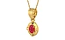 Gold Ruby Pendant Prime Quality (P11)