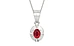 Sterling Silver Ruby Pendant Rare Quality (P11)