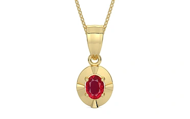 Ashtadhatu Ruby Pendant Rare Quality (P11)