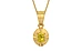 Gold Thailand Yellow Sapphire Pendant Limited Quality (P11)