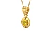 Gold Thailand Yellow Sapphire Pendant Limited Quality (P11)