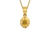 Gold Thailand Yellow Sapphire Pendant Prime Quality (P11)