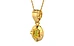Gold Thailand Yellow Sapphire Pendant Rare Quality (P11)