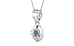 Sterling Silver Ceylon Blue Sapphire Pendant Fine Quality (P11)