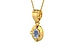 Gold Ceylon Blue Sapphire Pendant Fine Quality (P11)