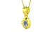 Panchdhatu Ceylon Blue Sapphire Pendant Fine Quality (P11)