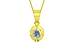 Panchdhatu Ceylon Blue Sapphire Pendant Fine Quality (P11)