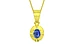 Panchdhatu Ceylon Blue Sapphire Pendant Limited Quality (P11)