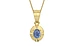 Ashtadhatu Ceylon Blue Sapphire Pendant Prime Quality (P11)