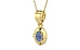 Ashtadhatu Ceylon Blue Sapphire Pendant Prime Quality (P11)