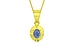 Panchdhatu Ceylon Blue Sapphire Pendant Prime Quality (P11)