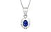 Sterling Silver Ceylon Blue Sapphire Pendant Rare Quality (P11)