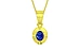 Panchdhatu Ceylon Blue Sapphire Pendant Rare Quality (P11)