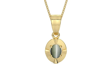 Ashtadhatu Cat's Eye Pendant Fine Quality (P11)