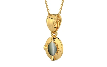 Gold Cat's Eye Pendant Fine Quality (P11)