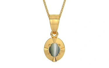 Gold Cat's Eye Pendant Fine Quality (P11)
