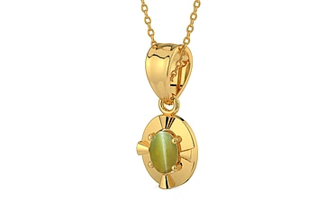 Gold Cat's Eye Pendant Limited Quality (P11)