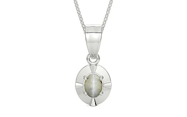 Sterling Silver Cat's Eye Pendant Prime Quality (P11)