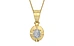 Ashtadhatu Ceylon White Sapphire Pendant Fine Quality (P11)