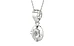 Sterling Silver Ceylon White Sapphire Pendant Limited Quality (P11)