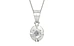 Sterling Silver Ceylon White Sapphire Pendant Limited Quality (P11)