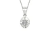 Sterling Silver Ceylon White Sapphire Pendant Prime Quality (P11)