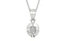 Sterling Silver Ceylon White Sapphire Pendant Rare Quality (P11)