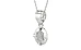 Sterling Silver Ceylon White Sapphire Pendant Rare Quality (P11)