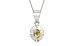 Sterling Silver Ceylon Yellow Sapphire Pendant Fine Quality (P11)