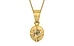 Gold Ceylon Yellow Sapphire Pendant Fine Quality (P11)