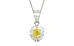 Sterling Silver Ceylon Yellow Sapphire Pendant Limited Quality (P11)