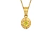 Gold Ceylon Yellow Sapphire Pendant Limited Quality (P11)