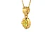Gold Ceylon Yellow Sapphire Pendant Limited Quality (P11)