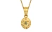 Gold Ceylon Yellow Sapphire Pendant Prime Quality (P11)