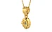 Gold Ceylon Yellow Sapphire Pendant Prime Quality (P11)