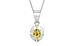 Sterling Silver Ceylon Yellow Sapphire Pendant Rare Quality (P11)